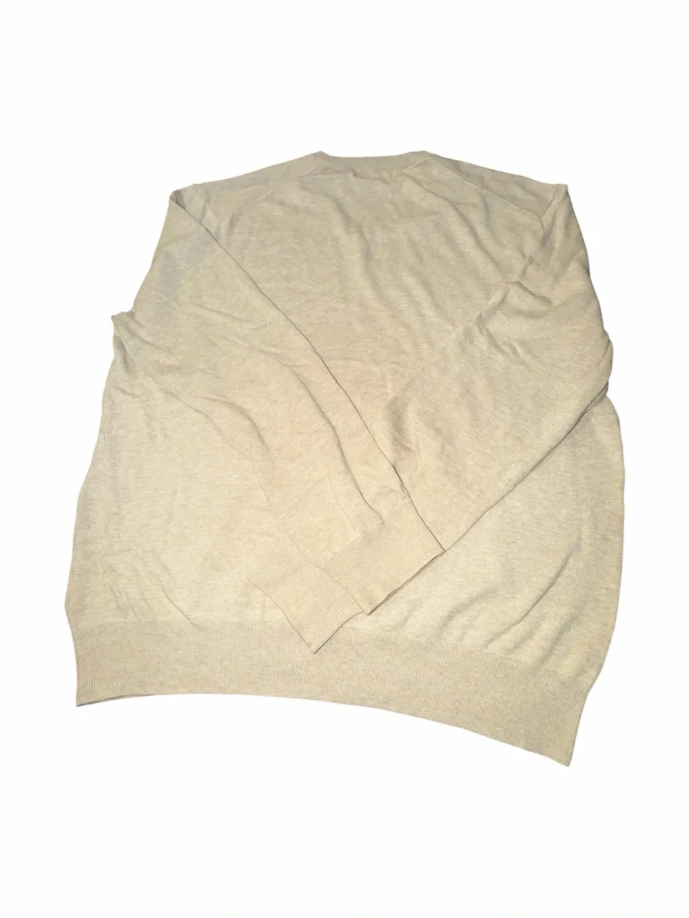 Polo Ralph Lauren Men’s XL Pima Cotton V-Neck Sweater Oatmeal